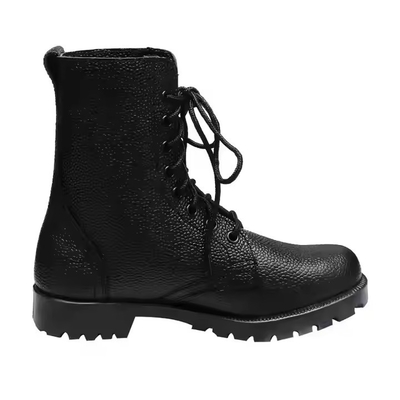 Tactical Uniform Schuhen schwarze Farbe Leder Stiefel mit Geinuen Leder Trainingsschuhe schwarze Stiefel