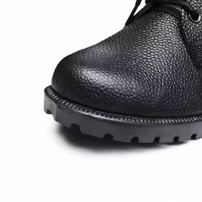 Tactical Uniform Schuhen schwarze Farbe Leder Stiefel mit Geinuen Leder Trainingsschuhe schwarze Stiefel