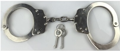 Anti-Reiot Handschellen Stahl Handschellen Polizei Handschellen