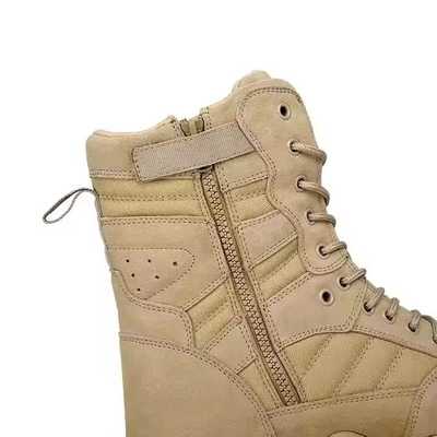 Taktische Schuhe Massive Khaki Wüstenwanderschuhe mit Ledermaterial Komfortable Trainingsschuhe
