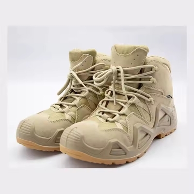 Großhandel Anti-Rutsch-Kampf-Dschungel-Split-Suede-Außensohle PU-Gummi-Taktische Stiefel für Männer