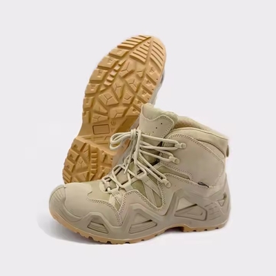 Großhandel Anti-Rutsch-Kampf-Dschungel-Split-Suede-Außensohle PU-Gummi-Taktische Stiefel für Männer
