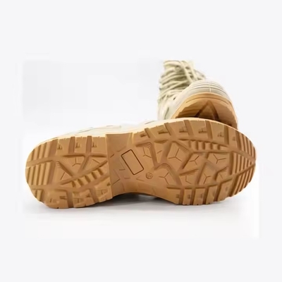 Großhandel Anti-Rutsch-Kampf-Dschungel-Split-Suede-Außensohle PU-Gummi-Taktische Stiefel für Männer