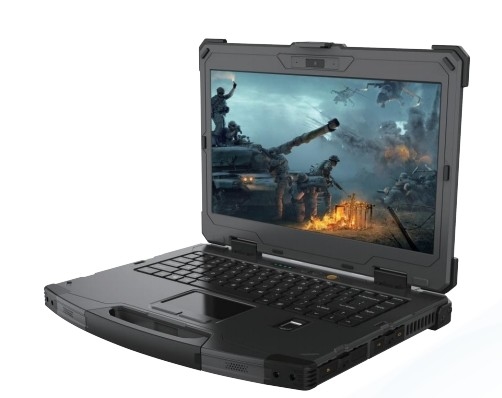 Militärische Verstärkung Notebook, Verstärkung Labtop, 14-Zoll-Einfachbildschirm robuster tragbaren Laptop