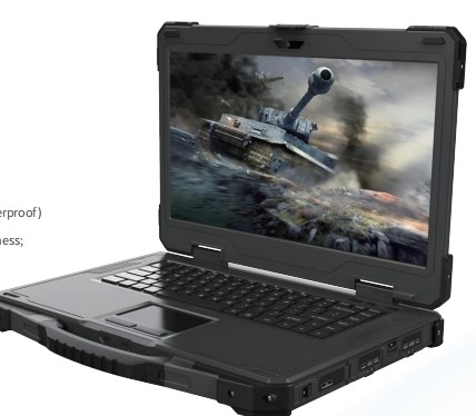 Militärische Verstärkung Notebook Verstärkung Labtop 14-Zoll-Einbildschirm robust Portable