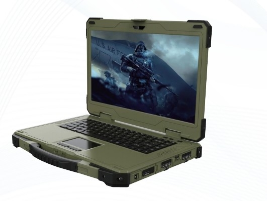 Militärische Verstärkung Notebook, Verstärkung Labtop, 14-Zoll-Einfachbildschirm robuster tragbaren Laptop