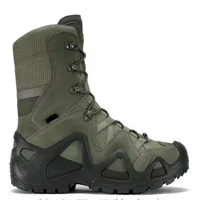 Fabrik Großhandel High-Top Braun Leder Outdoor Sport Überleben Wüste Sicherheit Taktische Kampfschuhe