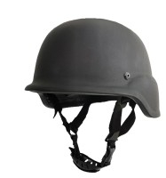 Schwarzer taktischer Militärschutzhelm PASGT