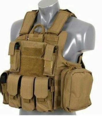 Kampfgewehr, 600D Polyester Oxford, Plattenträger, Schnellentlastung.