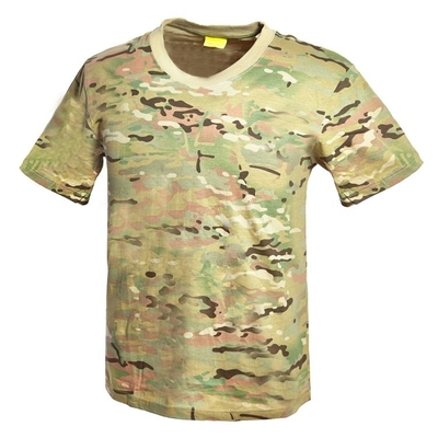 Baumwollmilitärarmee-T-Shirt dauerhafter Tarnungs-Kampf 100%