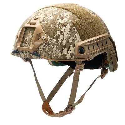 Hochdichte Aramidfaser-Kevlar-Waldfeuerhelm mit Ops-Core-Schnellsystem, UHMWPE-Schal und Mich-Taktikhelm