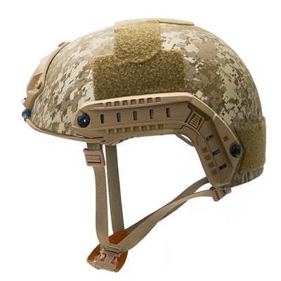 Hochdichte Aramidfaser-Kevlar-Waldfeuerhelm mit Ops-Core-Schnellsystem, UHMWPE-Schal und Mich-Taktikhelm