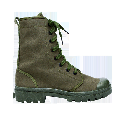 Segeltuch-Baumwollkampf-taktischer Stiefel-Armee-Soldat Military Training Shoes
